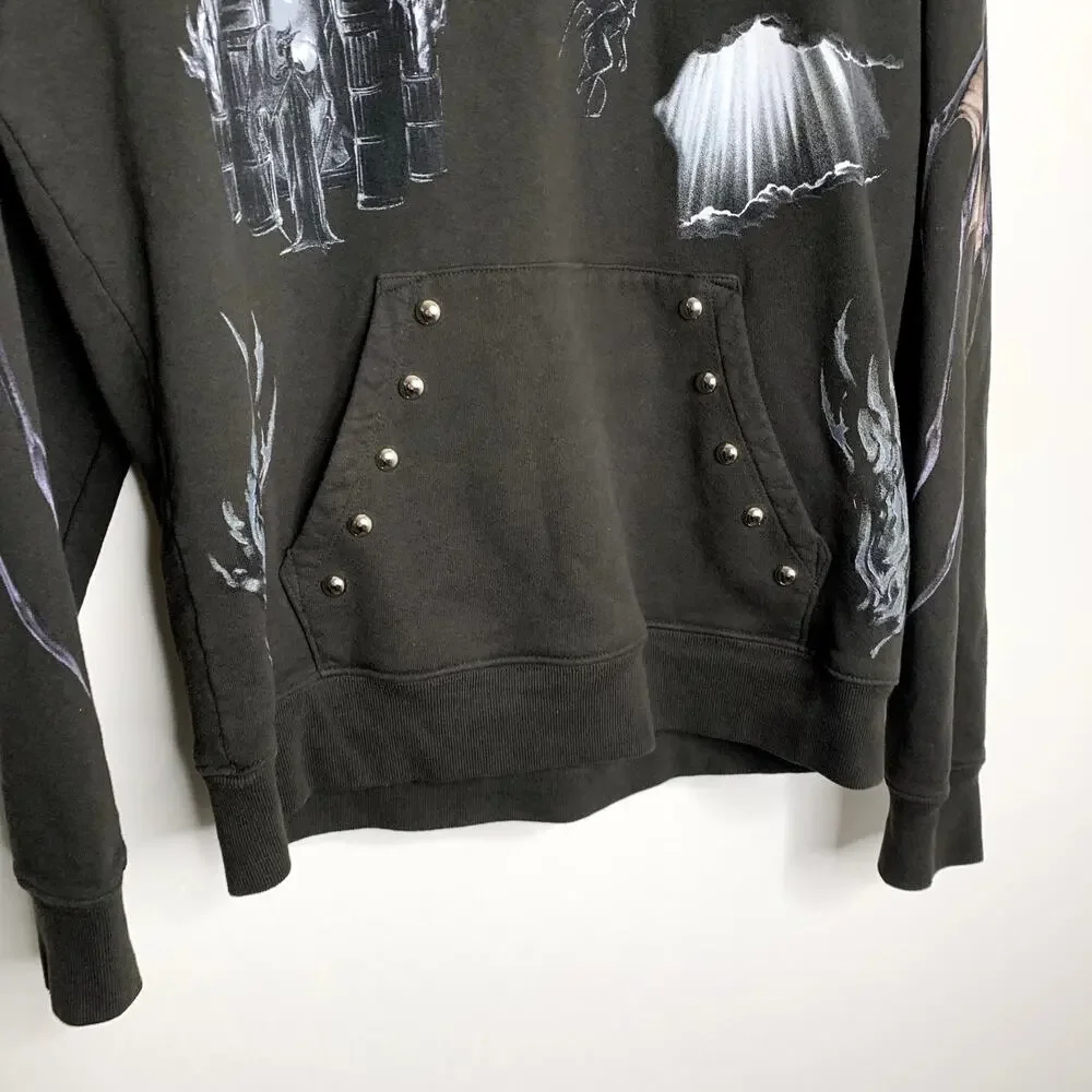 Revenge x Diablo 4 Hoodie Men’s Medium Made In The USA Black Graphic